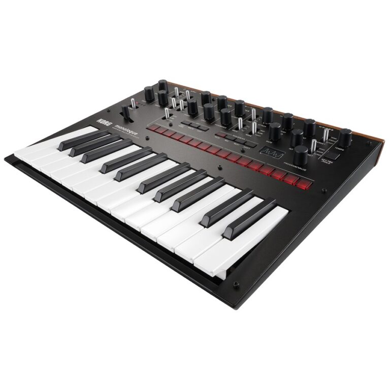 Korg Monologue BK sintetizzatore analogico monofonico a 25 tasti con filtro Korg35 e sequencer a 16 step