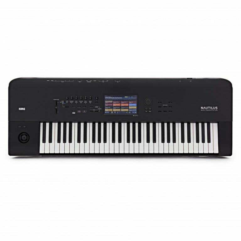 Workstation Korg Nautilus 61 con tastiera semi-pesata, display TouchView e motori sonori professionali