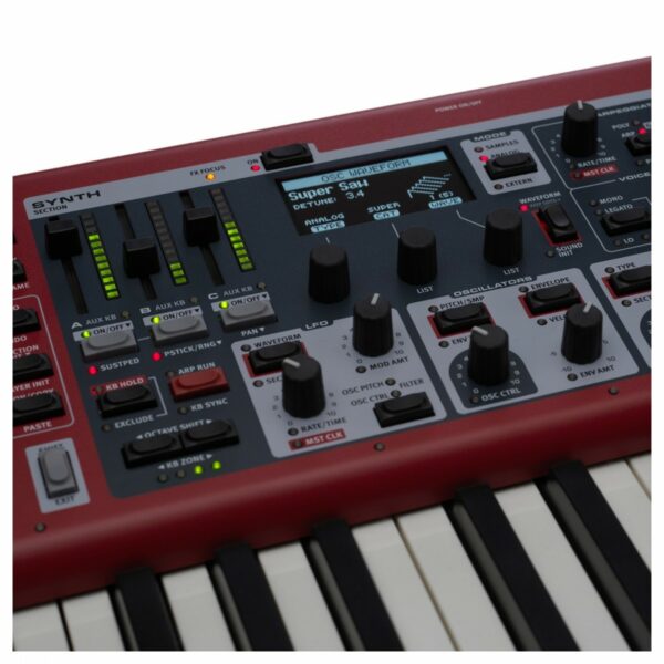 Nord Stage 4 88 stage piano da palco con tastiera a 88 tasti hammer-action, fader LED e drawbars fisiche