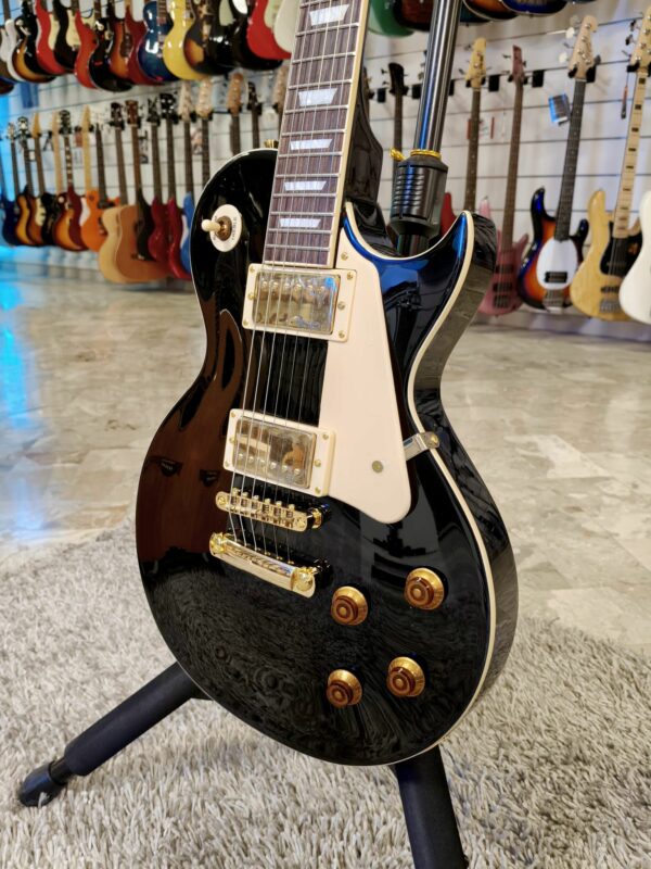 Vintage V100 Les Paul Reissued Gloss Black - possibilità di permuta - immagine 3