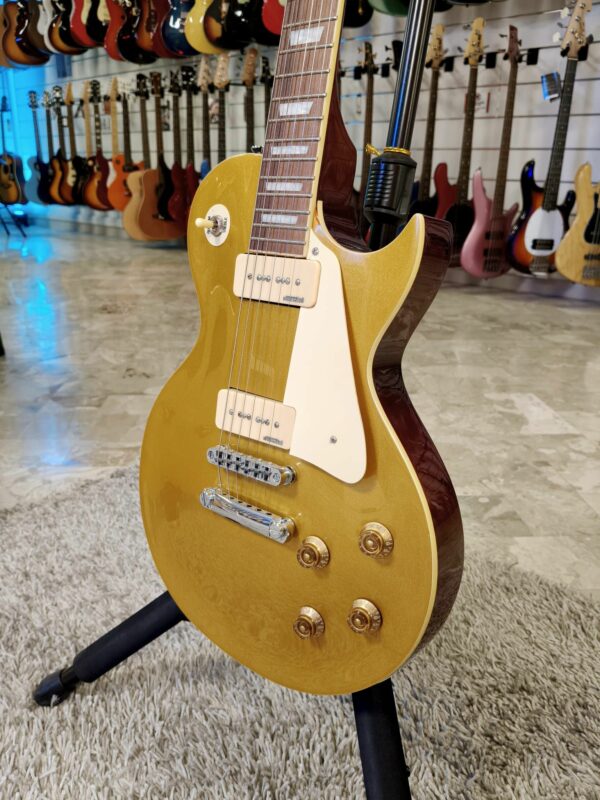 Vintage V100 Les Paul Reissued Gold Top P90 - immagine 3