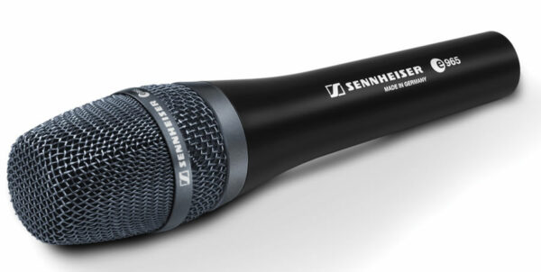 alt="Sennheiser E 965 microfono a condensatore professionale da studio per strumenti acustici"