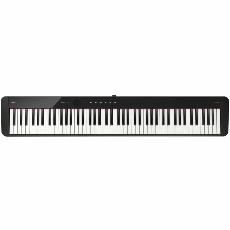 alt="Casio PX-S5000 BK pianoforte digitale nero con meccanica Smart Hybrid Hammer"