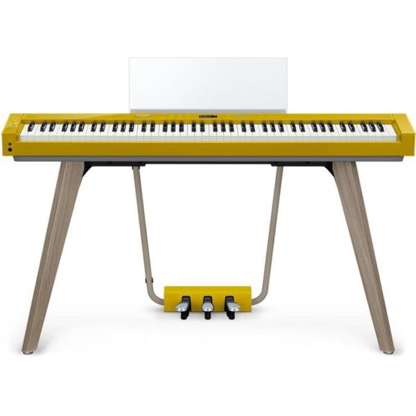 alt="Casio PX-S7000 Mustard pianoforte digitale giallo con meccanica Smart Hybrid Hammer"