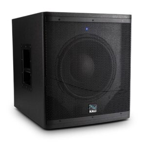 alt="Kali Audio WS-12 V2 subwoofer attivo da studio 12 pollici 1000W vista frontale con griglia metallica"