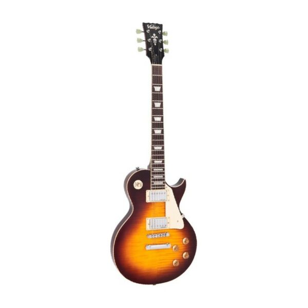Vintage V100 Reissued Flamed Iced Tea – Chitarra Elettrica | Possibilità di permuta